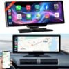 Écran CarPlay pour voiture compatible Apple et Android avec fonction radio intégrée