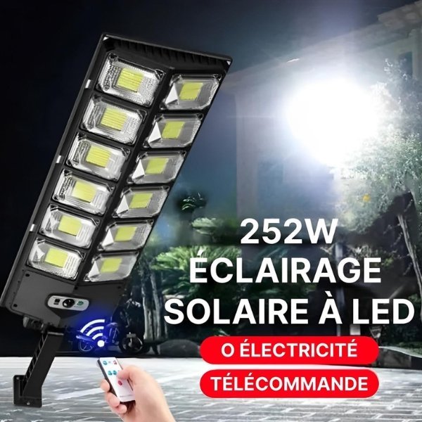 Lampadaire solaire extérieur avec lampes solaires jardin et lampe solaire pour éclairage décoratif