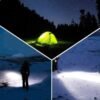 Lampe torche puissante LED rechargeable avec longue portée et lampes torches puissantes portatives