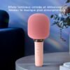 1-40.jpg Micro Karaoke Rose pour Enfants – Système de Chant Portable avec Haut-parleur Intégré et Effets Sonores