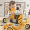 Coffret ingénieur électrique pour enfants dès 3 ans – jeu de construction avec visseuse et pièces de véhicule