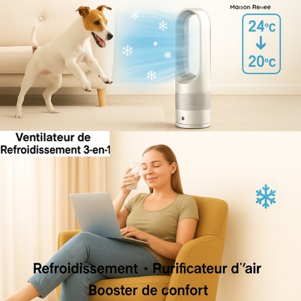 10-18.jpg Rafraîchisseur d’air 3-en-1 AirPure – climatiseur mobile sans évacuation avec purificateur UV
