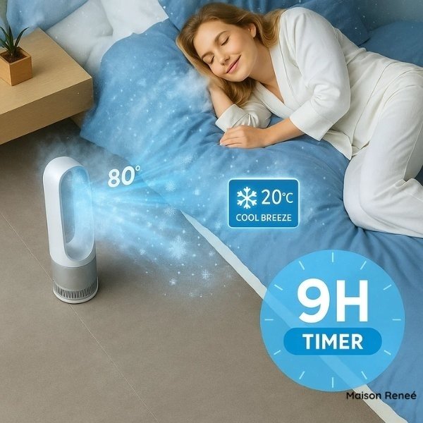 Chauffage soufflant, refroidisseur d’air et purificateur d’air 3-en-1 pour un air pur et des températures agréables dans les pièces à vivre