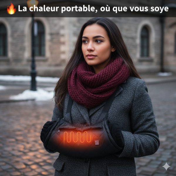 Chauffe-Mains Chauffant Portable Sans Fil – Manchon USB Électrique Nomade, 3 Niveaux de Chaleur