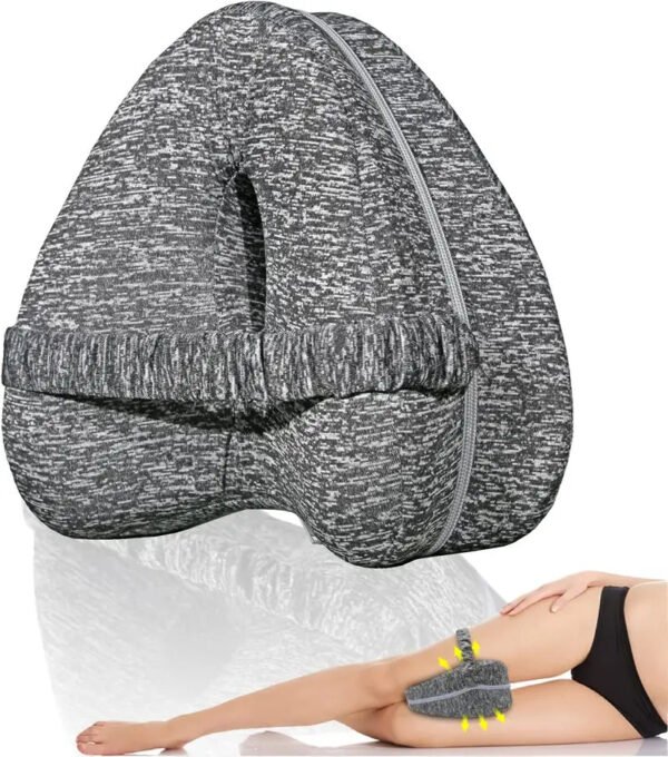 Coussin Entre Jambe pour Dormir, Oreiller Ergonomique pour Genoux et Jambes, Soutien Confortable et Réducteur de Pression pour Bien-être Nocturne