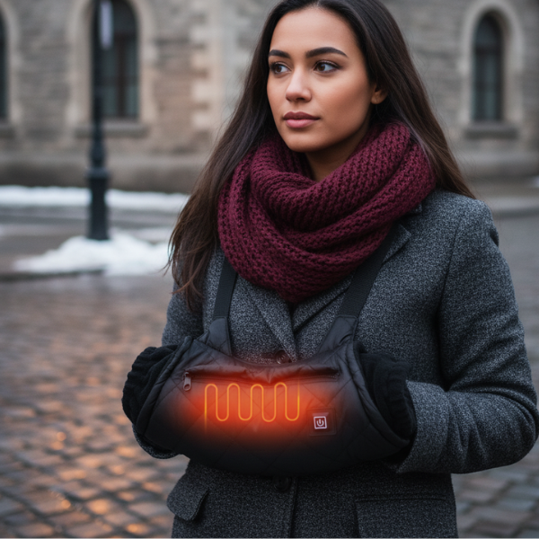 Chauffe-Mains Chauffant Portable Sans Fil – Manchon USB Électrique Nomade, 3 Niveaux de Chaleur