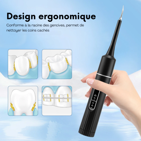 Grattoir dentaire ultrason puissant pour enlever le tartre dent et la plaque – comment enlever le tartre sur les dents efficacement chez soi