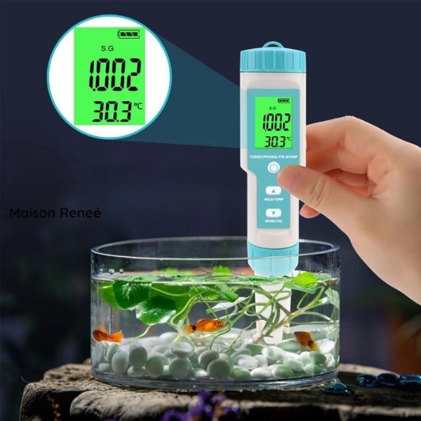 Testeur numérique de piscine – Appareil de mesure du pH et du chlore pour une analyse facile de l’eau