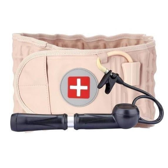 Ceinture de Compression Lombaire Gonflable pour Décompression L4 L5 S1, Soulagement Efficace des Douleurs