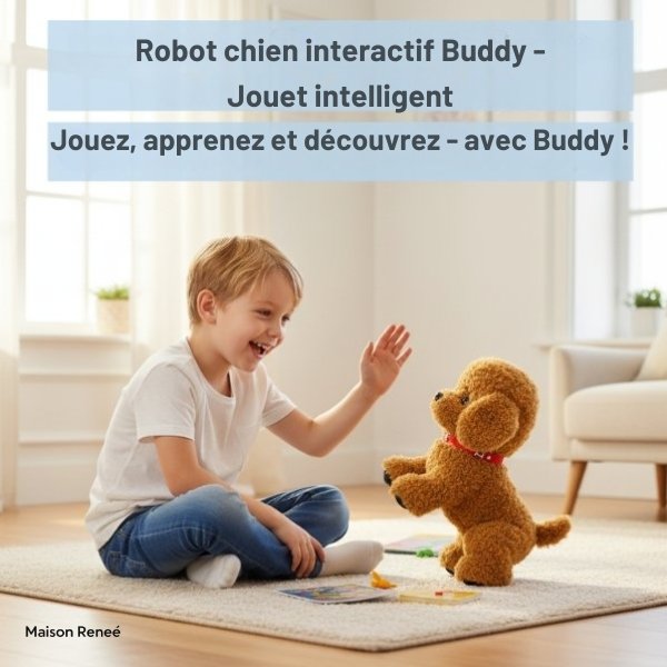 Chien robot interactif à piles – Le jouet intelligent du futur