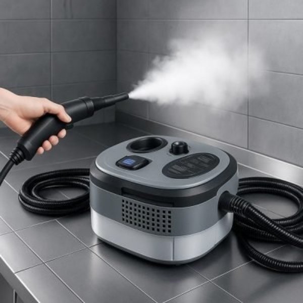 Nettoyeur vapeur professionnel pour usage domestique et commercial – 60 min d’autonomie, 16 accessoires et puissance vapeur maximale