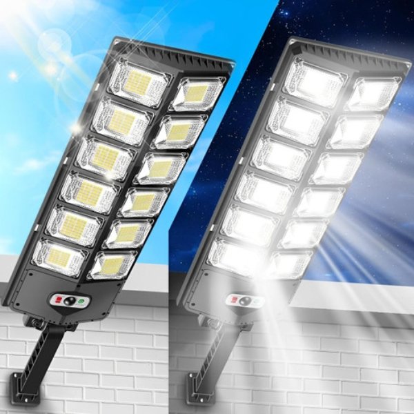 Lampadaire solaire extérieur avec lampes solaires jardin et lampe solaire pour éclairage décoratif