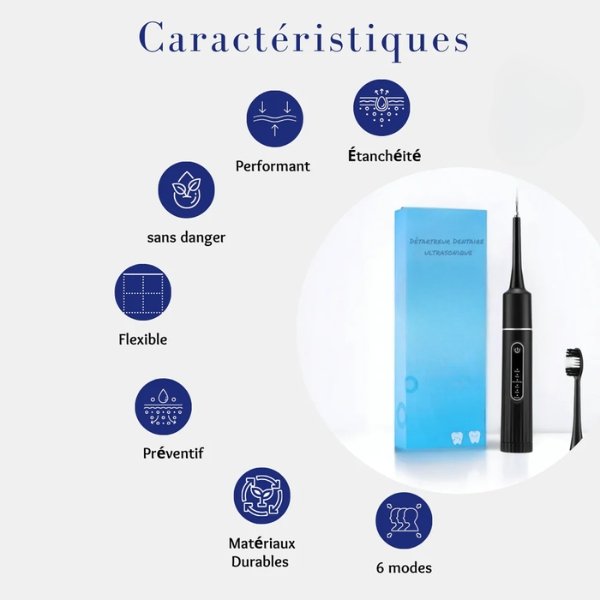 Grattoir dentaire ultrason puissant pour enlever le tartre dent et la plaque – comment enlever le tartre sur les dents efficacement chez soi