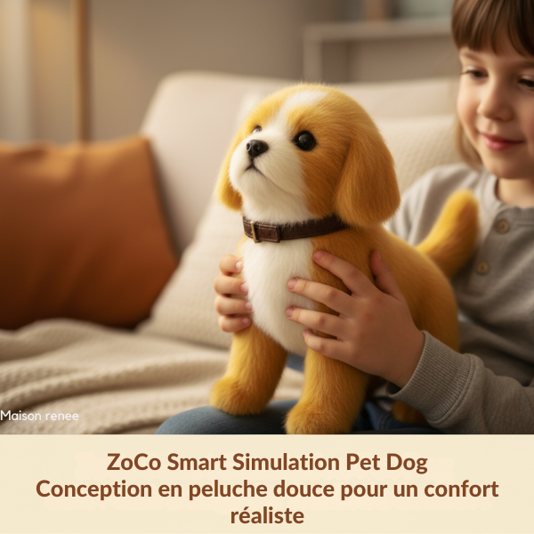 Chien Peluche Interactif Marcheur | Réactions Sonores & Tactiles Intelligentes | Jouet Électronique pour Enfants