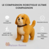 Chien Peluche Interactif Marcheur | Réactions Sonores & Tactiles Intelligentes | Jouet Électronique pour Enfants