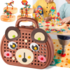 27DRILLTOY_b180ab86-6ccc-4c16-8c3c-22e6bfeae508.png Puzzle éducatif en bois avec kit de perçage pour enfants – Apprentissage ludique et développement des compétences motrices