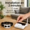 Collier chien anti fugue sans fil – Clôture pour chien électrique sans fil avec collier chien clôture intégré
