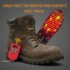 Semelles Chauffantes Rechargeables pour Chaussures de Sécurité – Chauffe-Pieds Électriques Thermiques pour le Travail, l’Extérieur et l’Industrie