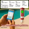 Testeur numérique de piscine – Appareil de mesure du pH et du chlore pour une analyse facile de l’eau