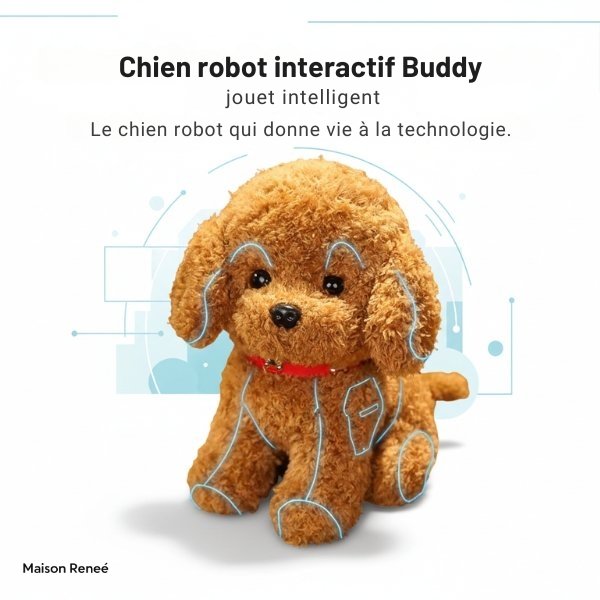Chien robot interactif à piles – Le jouet intelligent du futur