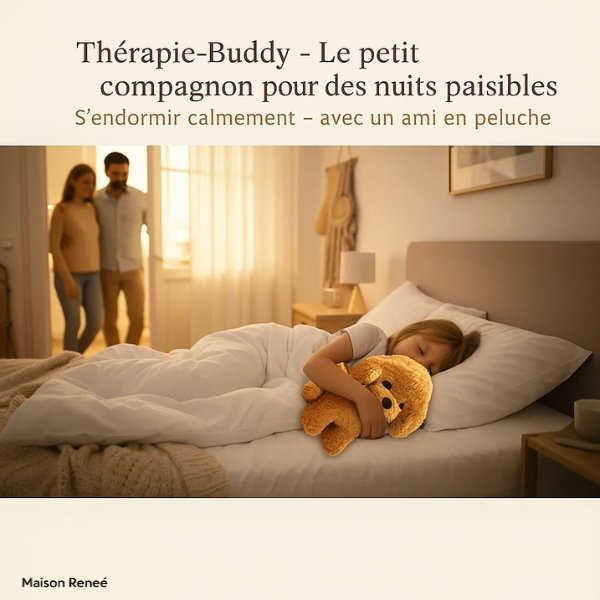 Chien en peluche apaisant Thérapie-Buddy – Aide les enfants anxieux, hyperactifs ou ayant des troubles du sommeil à se sentir en sécurité