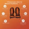 3-3-1.jpg Moufles chauffantes d’hiver – Gants chauffants imperméables et rechargeables pour l’extérieur, le golf et le ski