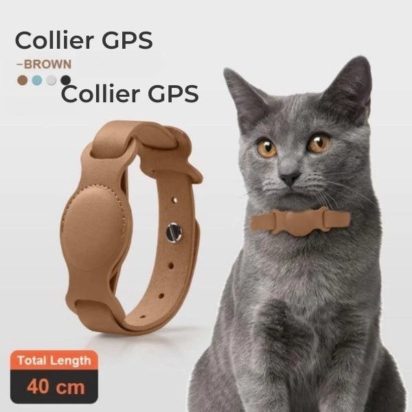 Collier GPS pour chat Tag – Accessoire IRL élégant et pratique pour le suivi du bien-être de votre animal