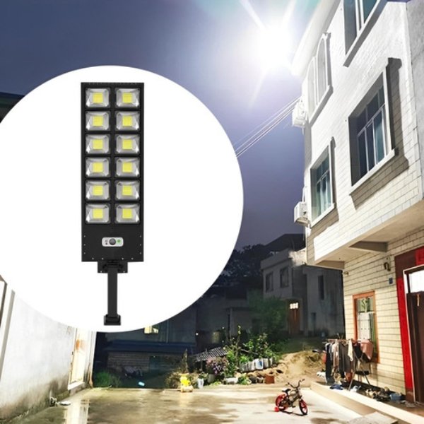 Lampadaire solaire extérieur avec lampes solaires jardin et lampe solaire pour éclairage décoratif