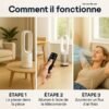 4-32.jpg Rafraîchisseur d’air 3-en-1 AirPure – climatiseur mobile sans évacuation avec purificateur UV