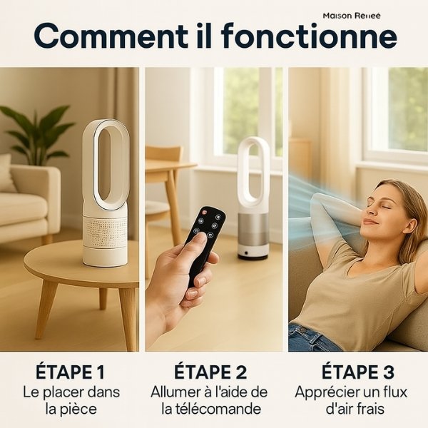 4-32.jpg Rafraîchisseur d’air 3-en-1 AirPure – climatiseur mobile sans évacuation avec purificateur UV