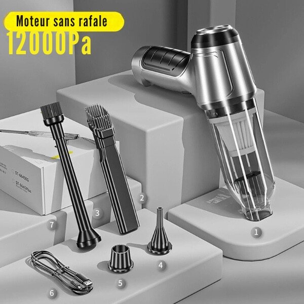 PowerClean : aspirateur à main avec batterie Idéal pour la voiture et la maison