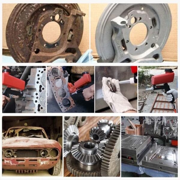 Sableuse Pneumatique pour Bois, Pistolet à Sablage Compatible avec Compresseur pour Finition Parfaite