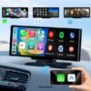 Écran CarPlay pour voiture compatible Apple et Android avec fonction radio intégrée