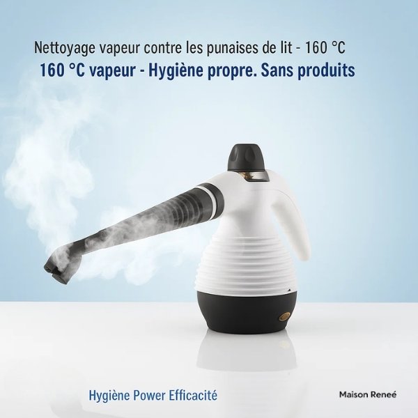 Nettoyeur vapeur contre les punaises de lit – Puissance hygiénique à 160 °C pour une maison propre et sans germes