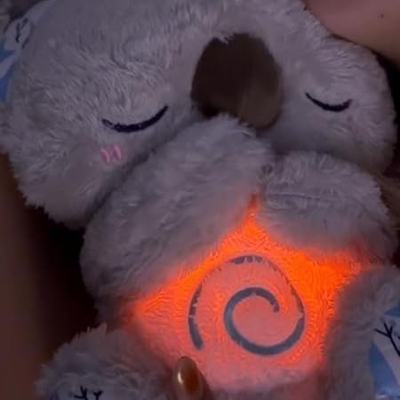 Doudou Koala Apaisant avec Battement de Cœur et Respiration, Peluche Relaxante pour Bébé et Enfants