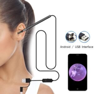 Endoscope Auriculaire Professionnel avec Caméra HD – Inspection des Oreilles et Nettoyage des Cérumen à Domicile