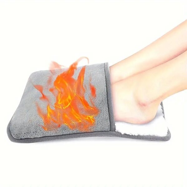 Chauffe-pied électrique, coussin chauffant doux, chaleur réglable pour relaxation, confort thermique idéal en hiver, usage domestique