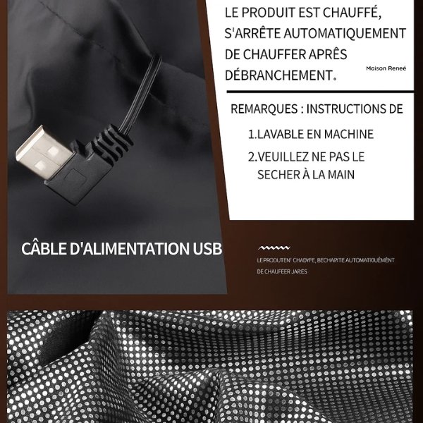 Gilet Chauffant Électrique pour Hommes et Femmes | Veste Isolante Légère à Ajustement Réglable – Idéale pour les Activités Extérieures et le Froid
