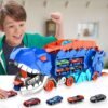 Mega Camion Dino – Transporteur Transformable pour Course et Aventure des Enfants