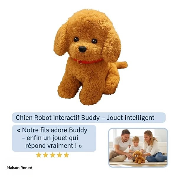 Chien robot interactif à piles – Le jouet intelligent du futur