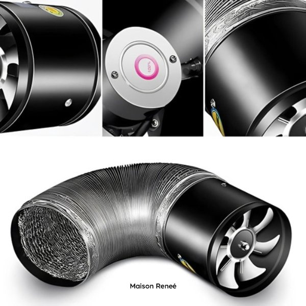 Extracteur d’air silencieux 40W pour salle de bain et ventilation efficace de cuisine