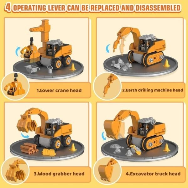 Coffret ingénieur électrique pour enfants dès 3 ans – jeu de construction avec visseuse et pièces de véhicule