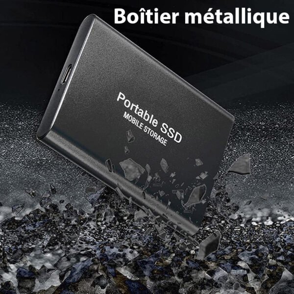 Disque Dur Externe SSD Ultra-Rapide | Stockage Compact 1 To | Idéal pour Sauvegarde et Transfert de Données