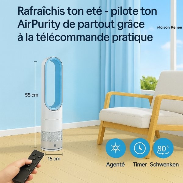 9-26.jpg Rafraîchisseur d’air 3-en-1 AirPure – climatiseur mobile sans évacuation avec purificateur UV