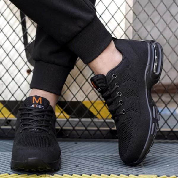 Chaussure de Travail Sécurité Imperméable – Baskets Sans Lacet avec Coque de Protection et Confort pour Hommes