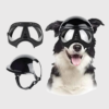 Casque moto pour chien avec lunette, casque chien moto pour sécurité et style