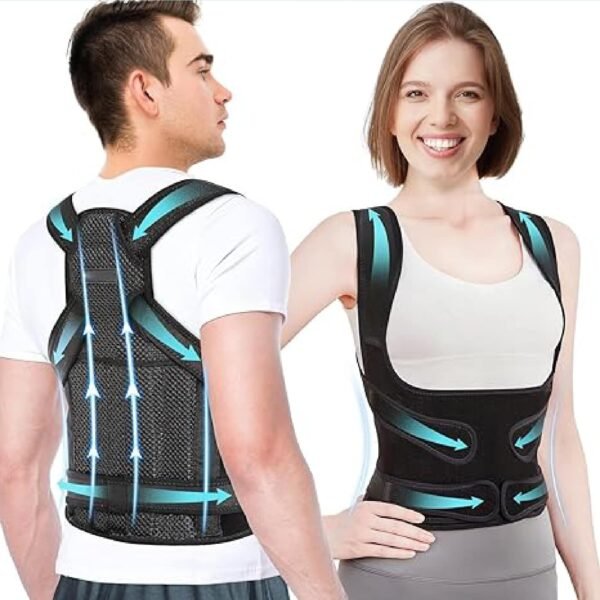 Ceinture de dos femme, soutien lombaire, correction posture, soulagement des douleurs, confort optimal pour activité quotidienne