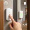 Sonnette sans fil sans pile étanche – Sonnette sans fil facile à installer type castorama pour maison