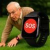 Smartwatch d’urgence avec GPS et détection des chutes – Un compagnon fiable pour les seniors avec fonction SOS