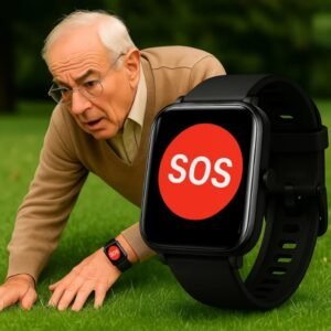 Smartwatch d’urgence avec GPS et détection des chutes – Un compagnon fiable pour les seniors avec fonction SOS
